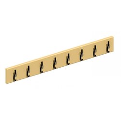 Supporting image for Fitted Single Coat Rail - 8 Hooks
