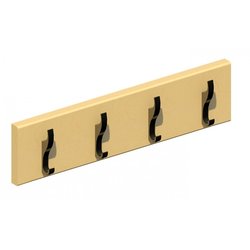 Supporting image for Fitted Single Coat Rail - 4 Hooks