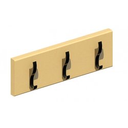 Supporting image for Fitted Single Coat Rail - 3 Hooks