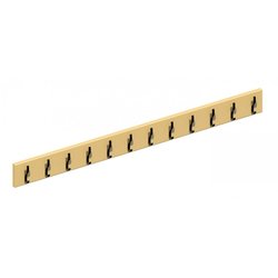Supporting image for Fitted Single Coat Rail - 12 Hooks