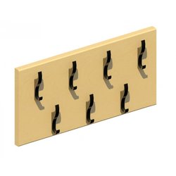 Supporting image for Fitted Double Coat Rail - 7 Hooks