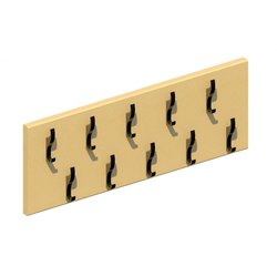 Supporting image for Fitted Double Coat Rail - 10 Hooks