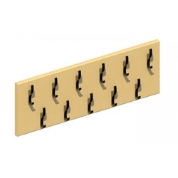 Supporting image for Fitted Double Coat Rail - 11 Hooks