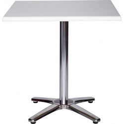 Supporting image for Chrome Cafe Dining Table with Spar 4-Leg Dining Base