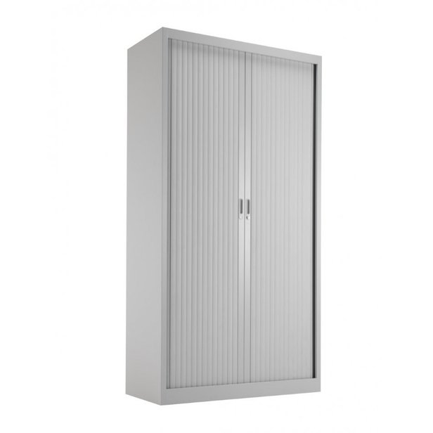 Supporting image for Steel Tambour Cupboard - H1950mm