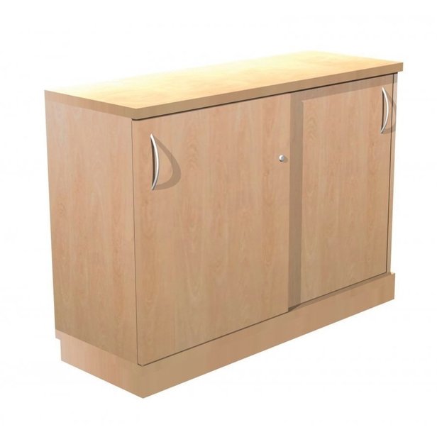 Supporting image for Alpine Essentials 2 Shelf Sliding Door Cupboard - W1200