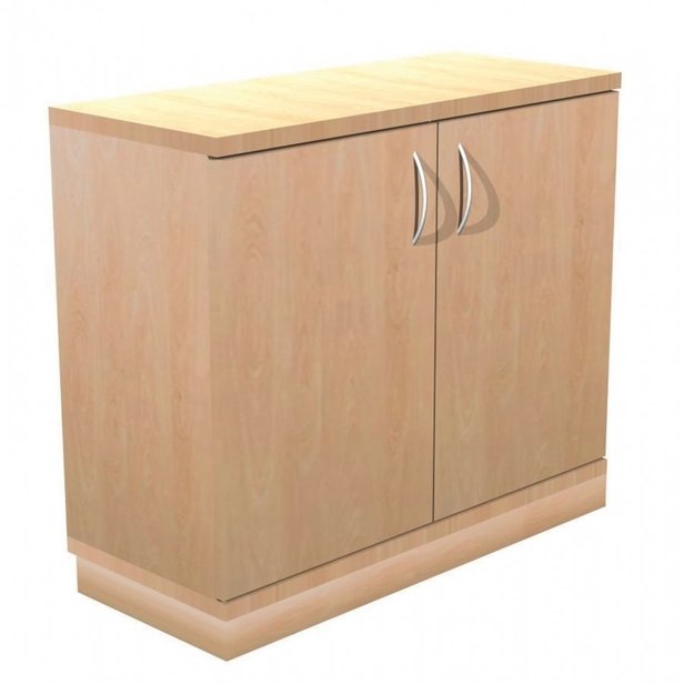 Supporting image for Alpine Essentials 2 Shelf Cupboard with Double Doors - W1000