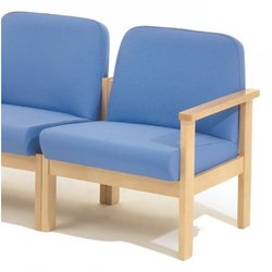 Supporting image for Meridian Low Back Beech Chair with Right Arm