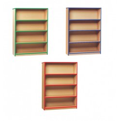 Supporting image for Coloured Edge Storage - Medium Bookcase Unit