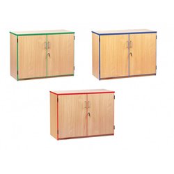 Supporting image for Coloured Edge Storage - Low Cupboard Unit