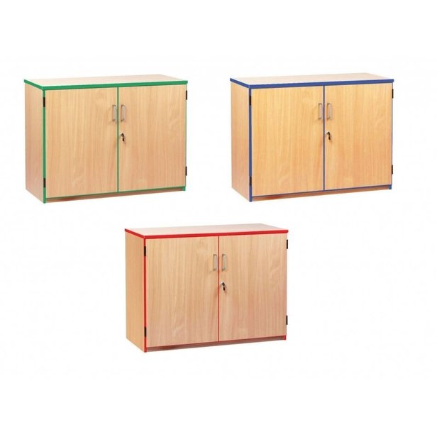 Supporting image for Coloured Edge Storage - Low Cupboard Unit