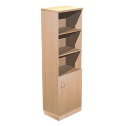Supporting image for Alpine Essentials Combo 3 Shelf Bookcase & Right Hand Door Cupboard - W600