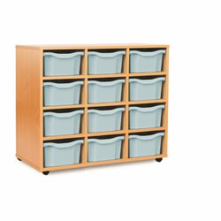 Supporting image for 12 Deep Tray Mobile Storage Unit - Vertical