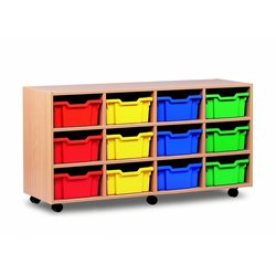 Supporting image for 12 Deep Tray Mobile Storage Unit - Horizontal