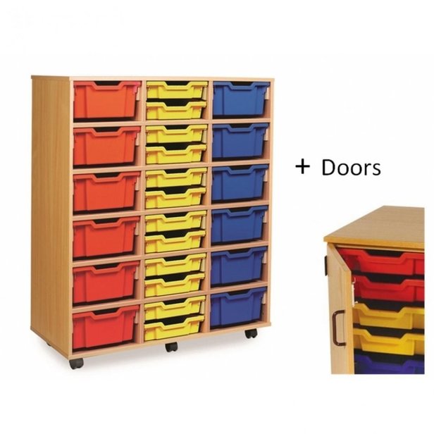 Supporting image for Y203122 - 36 shallow/18 Deep Unit - With Doors - MAPLE