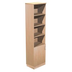 Supporting image for Alpine Essentials Combo 4 Shelf Bookcase & Double Door Cupboard - W600