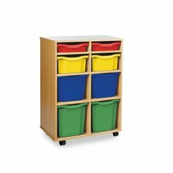 Supporting image for 8 Tray Variety Narrow Storage Unit - Mobile