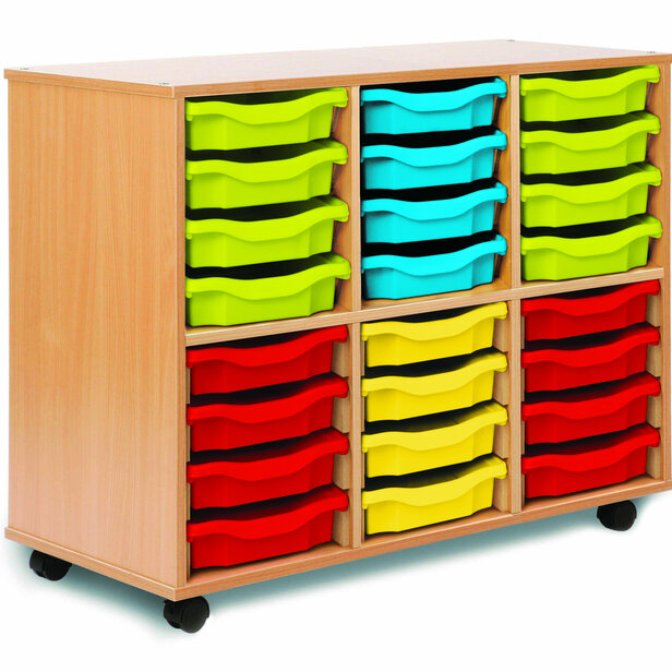 Supporting image for Allsorts 24 Shallow Tray Storage Unit