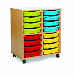 Supporting image for Allsorts 16 Shallow Tray Storage Unit