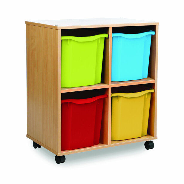 Supporting image for Y15247 - Allsorts 4 Jumbo Tray Unit - Beech