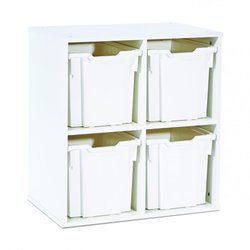Supporting image for 4 Jumbo Tray Stackable Storage Unit