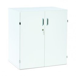 Supporting image for Stackable Storage Unit with 1 Shelf & Lockable Doors