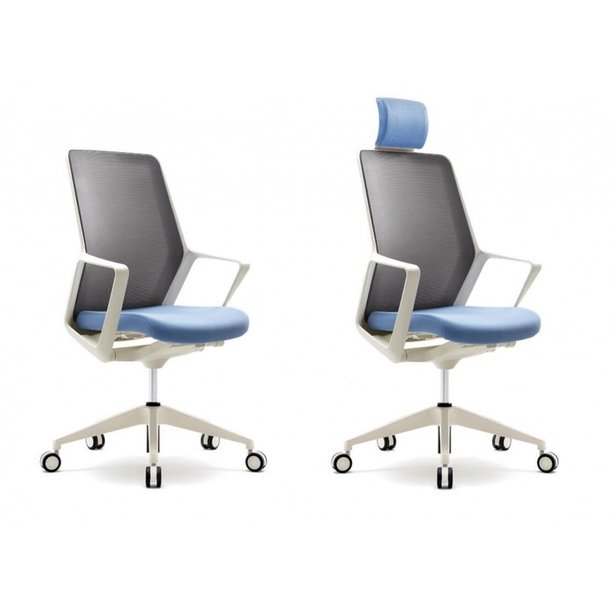 Supporting image for Chester High Back Mesh Task Chairs - White Frame