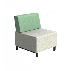 Supporting image for Raft Modular Seating - Single Seater with Backrest