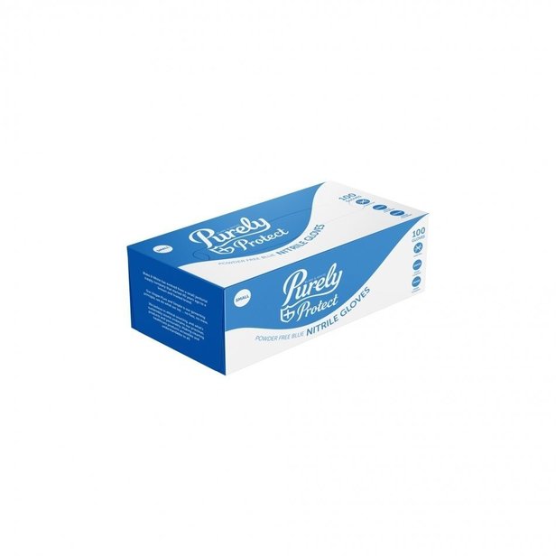 Supporting image for Nitrile Powder Free Gloves EN455 - Boxes of 100 - Small