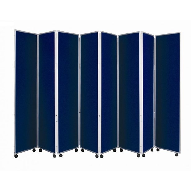 Supporting image for YCD129 - Concertina Mobile Room Dividers - H1200 - 9 Panel