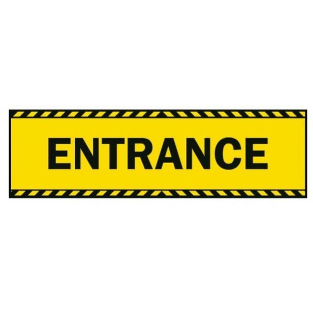 Supporting image for 'Entrance' Vinyl Laminated Floor Sticker