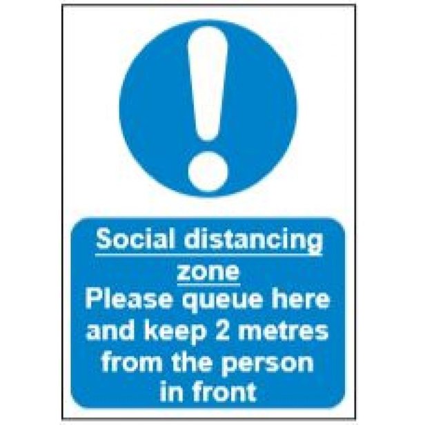 Supporting image for Health & Safety Sign - Social Distancing