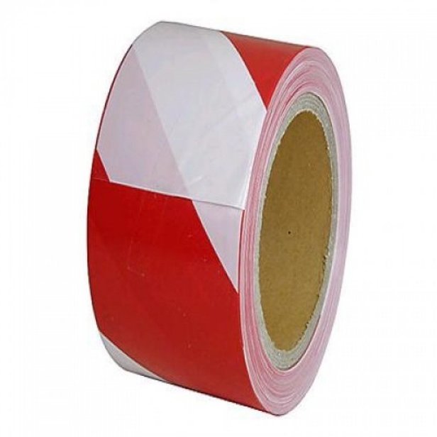 Supporting image for Springfield Red/White Barrier Non Adhesive Tape - 6 Roll Pack