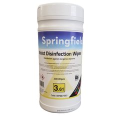 Supporting image for TOP SELLER - Springfield 70% Alcohol Surface Sanitising Wipe - 200 Wipe Tub