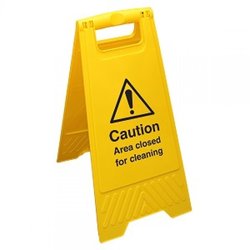 Supporting image for PLASTIC PANEL SIGN - CLOSED FOR CLEANING