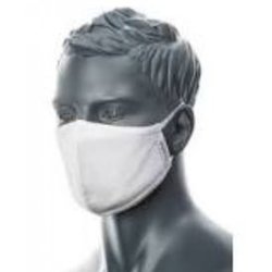 Supporting image for 2-ply Anti-Microbial White Fabric Face Mask - Pack of 25