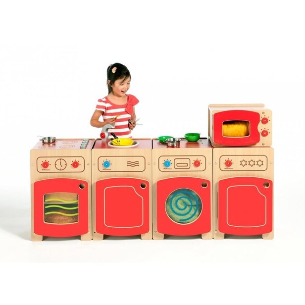 Supporting image for Creative! Role Play Complete Kitchen Set - Red