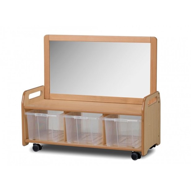 Supporting image for Creative! Low Mirror Storage Unit with Trays