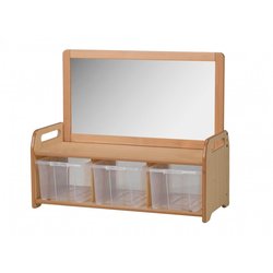 Supporting image for Creative! Low Mirror Storage Unit with Trays