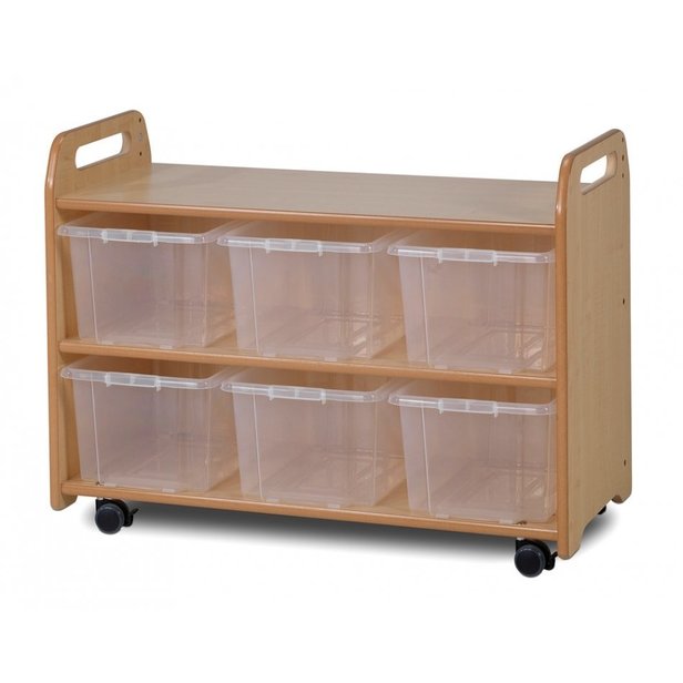 Supporting image for Creative! Storage Unit with Display/Mirror Back - Trays