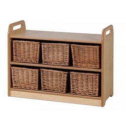 Supporting image for Creative! Storage Unit with Display/Mirror Back - Baskets