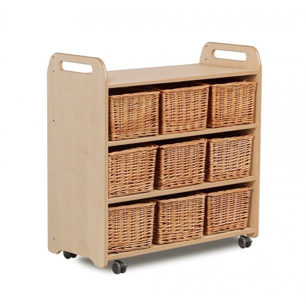 Supporting image for Creative! Mobile Tall Storage Unit - Baskets