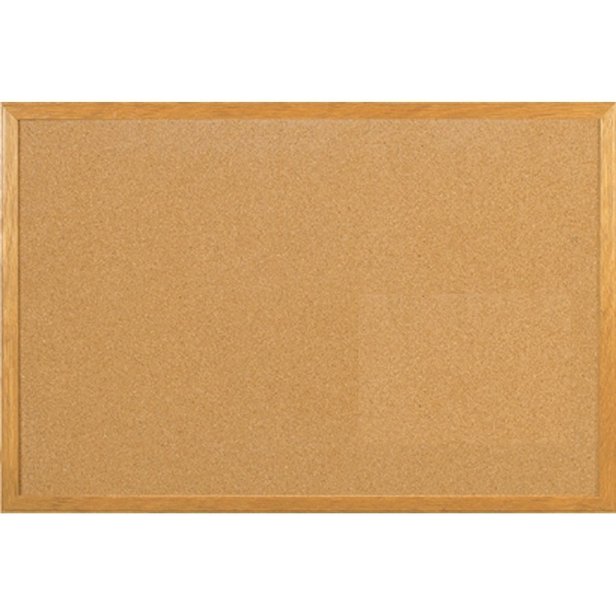 Supporting image for YMDFCK129 - Cork Noticeboard with Wooden MDF Frame - W1200 x H900