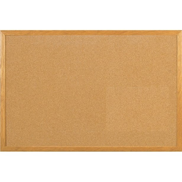 Supporting image for YMDFCK96 - Cork Noticeboard with Wooden MDF Frame - W900 x H600