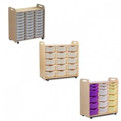 Supporting image for Creative! 3 Column Tray Storage Unit (1080mm Height)