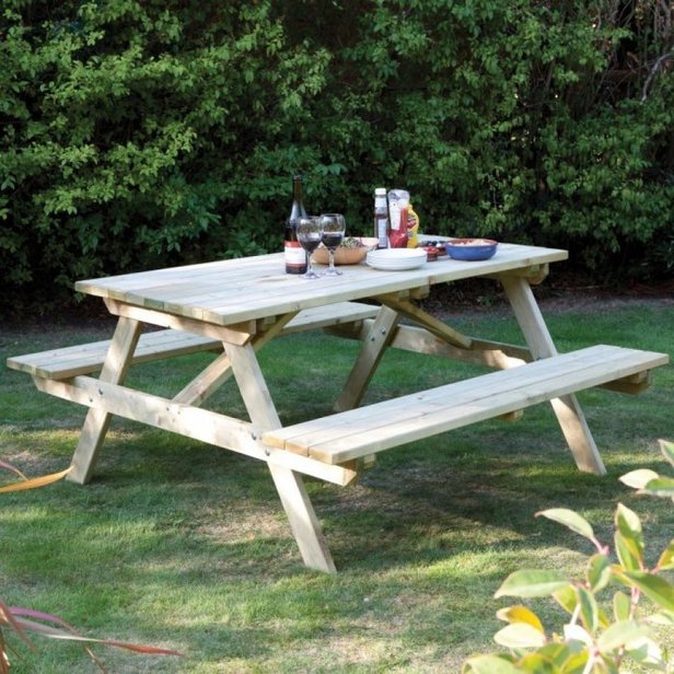 Supporting image for Softwood Picnic Bench - 5 Foot