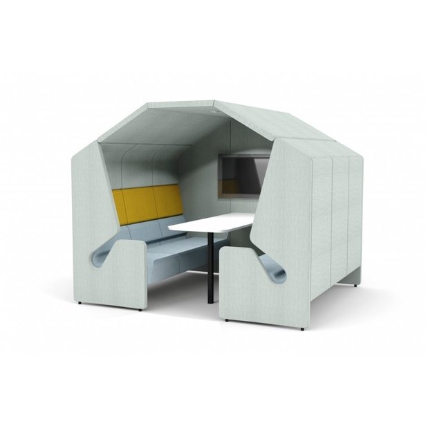 Supporting image for Convey 6 Seater Booth with roof