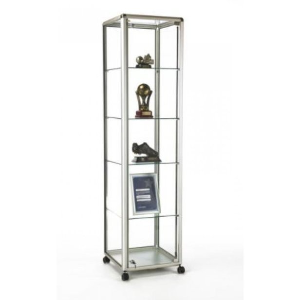 Supporting image for Tower Unit with hinged door - Satin Silver