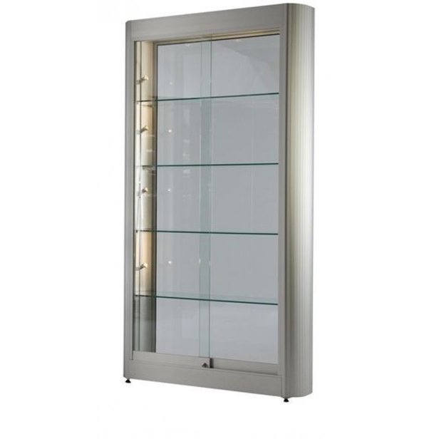 Supporting image for Tower Display case with sliding door