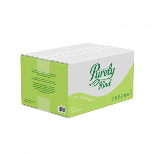 Supporting image for Purely Kind Luxury V-fold Hand Towels